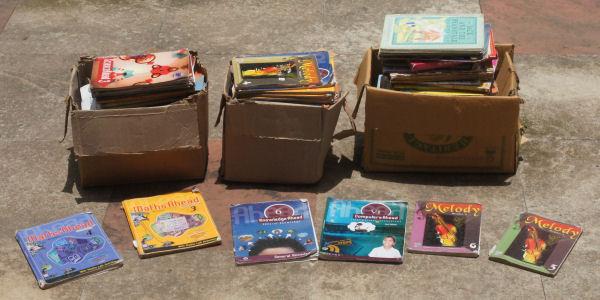 Donated Books from Home Schooling in Goa